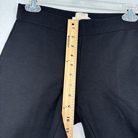J Crew Gigi Pant Women's Size 4 Black Ponte Stretch Trouser Legging Side Zip - Picture 8 of 11